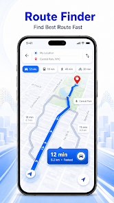Route Finder feature screen